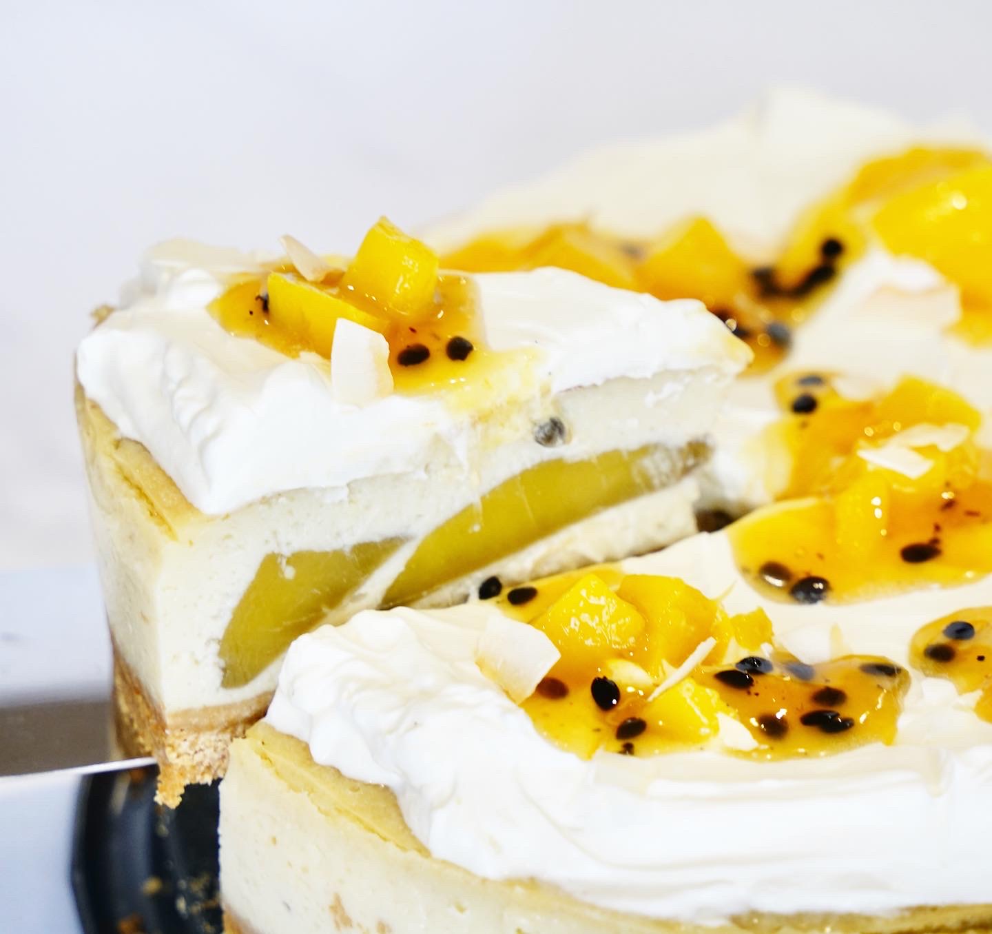 Tropical Mango Baked Cheesecake