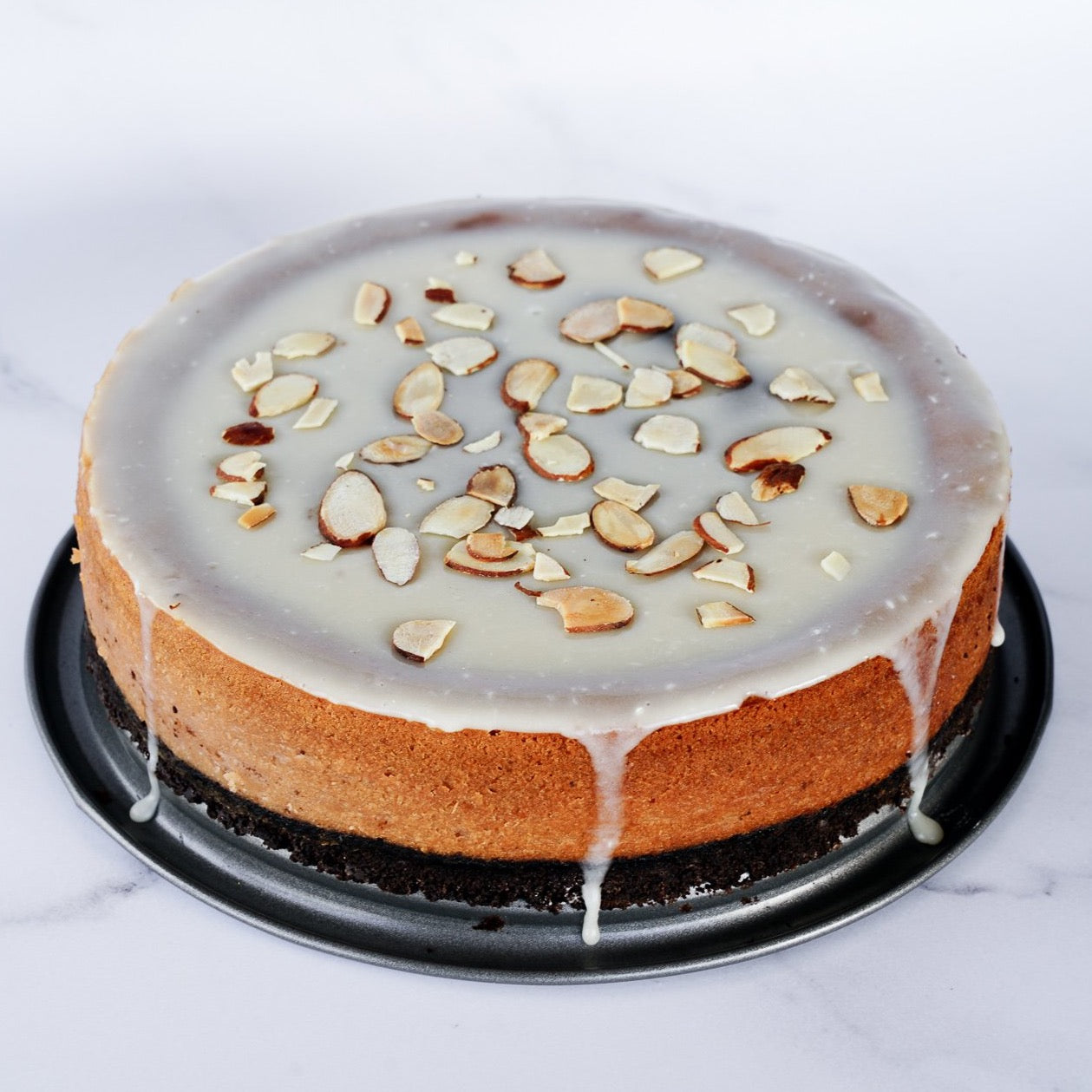 Taro Oreo Baked Cheesecake