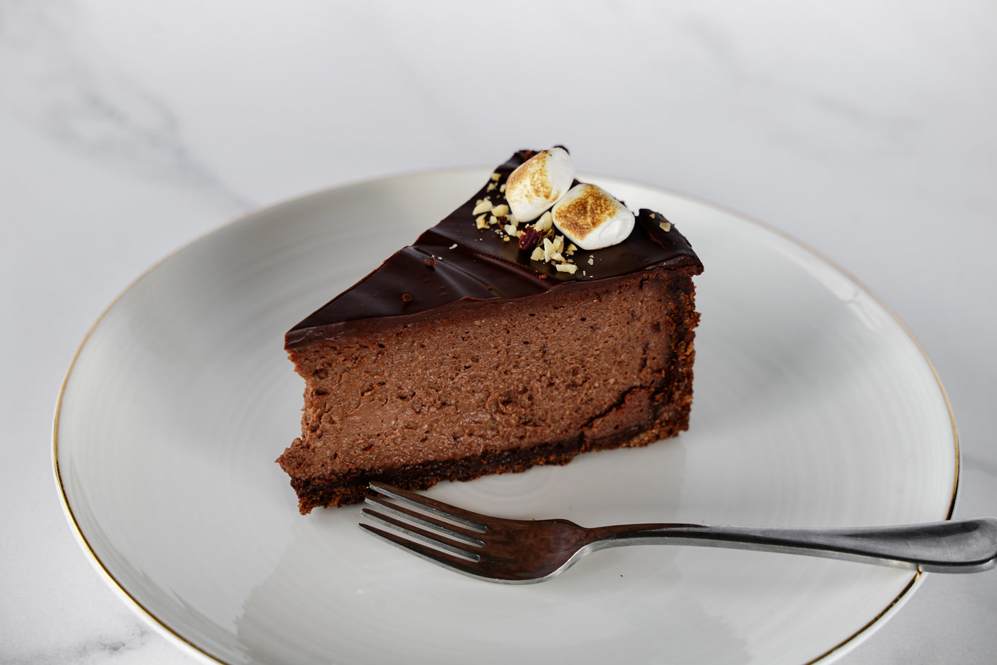 Hot Chocolate Baked Cheesecake
