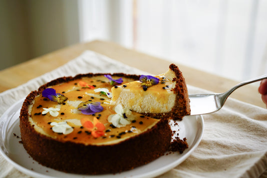 Coconut Passion Baked Cheesecake