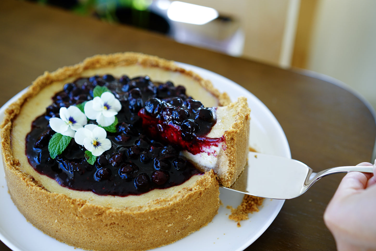 Lemon & Berries Baked Cheesecake