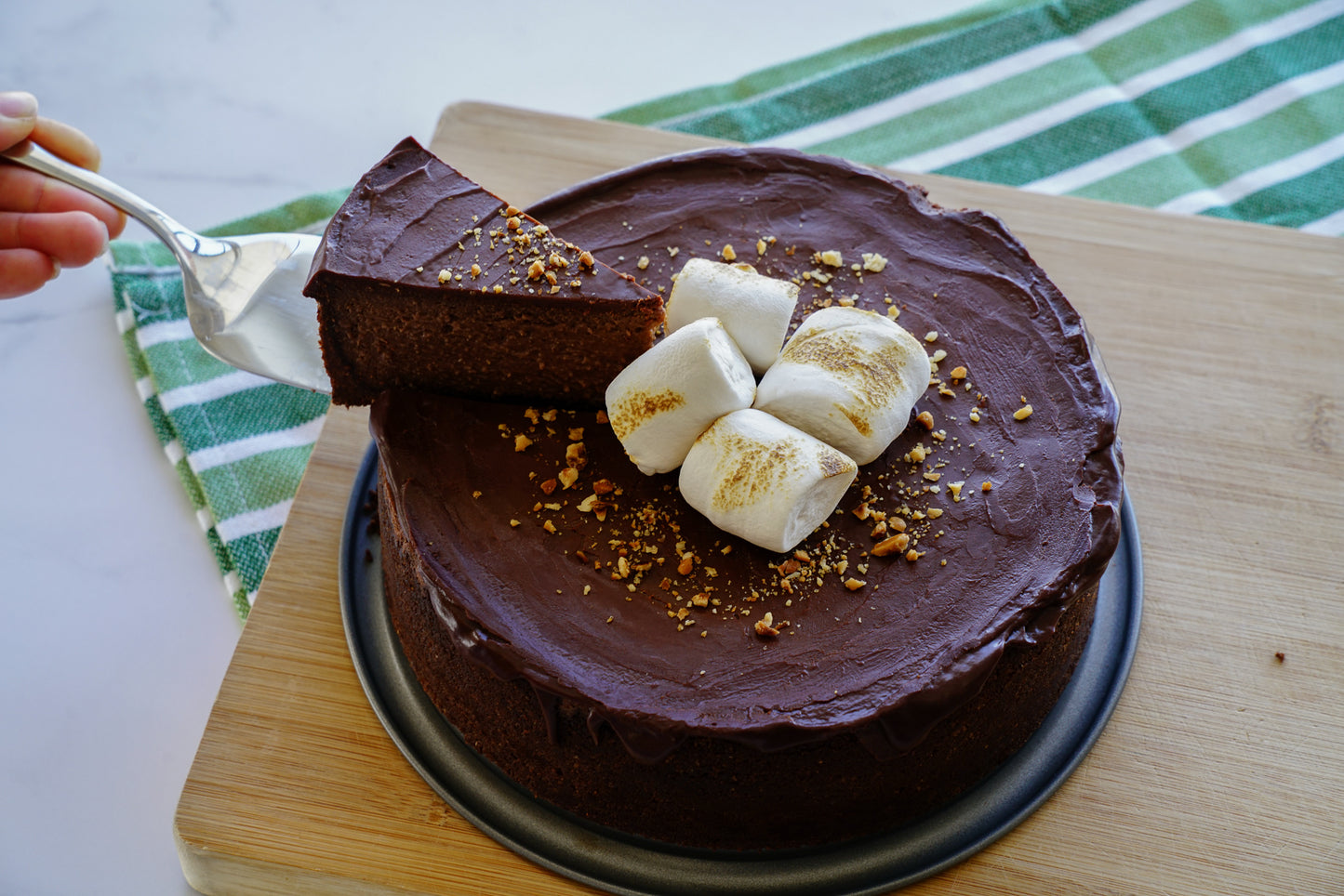 Hot Chocolate Baked Cheesecake