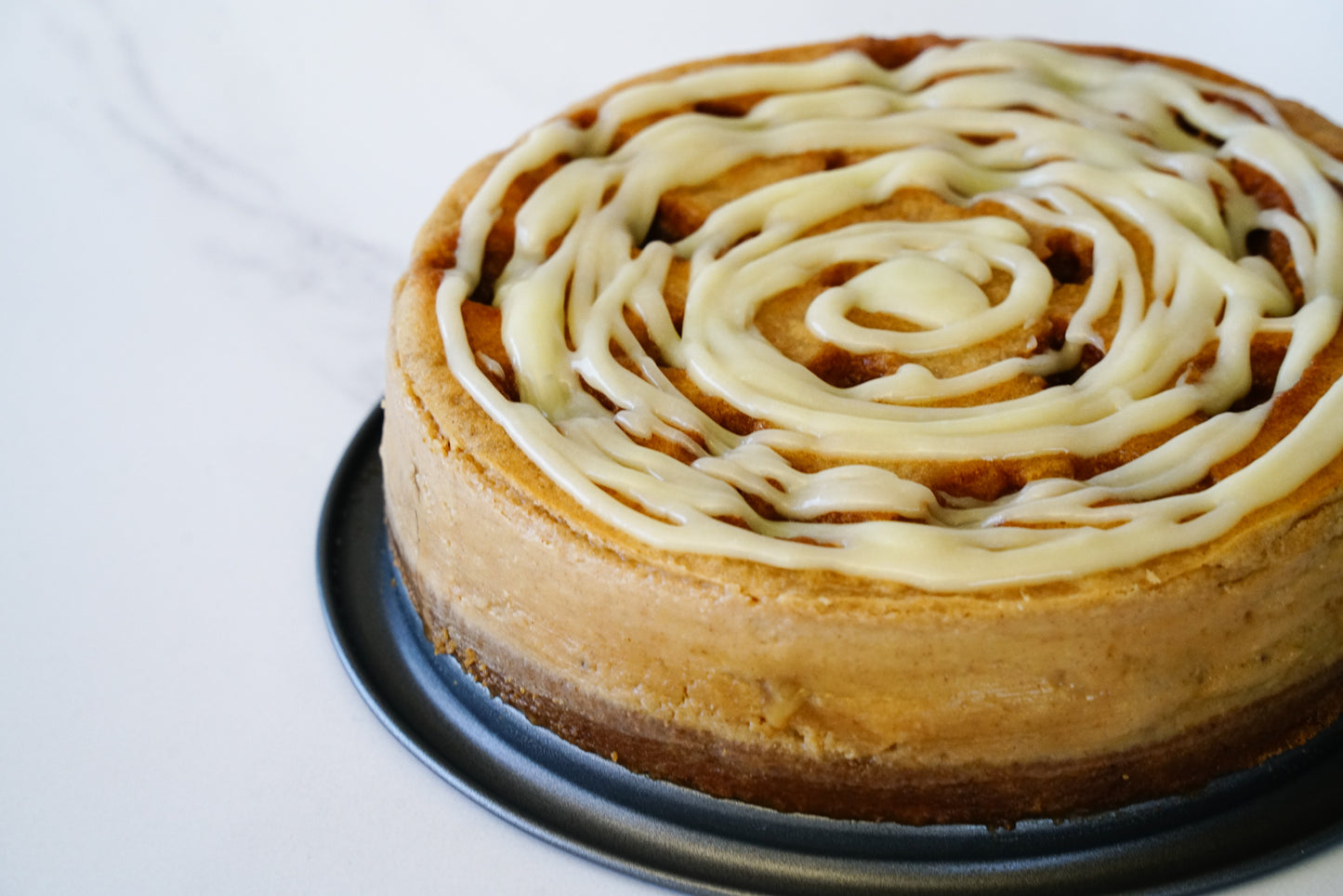 Cinna-Baked Cheesecake