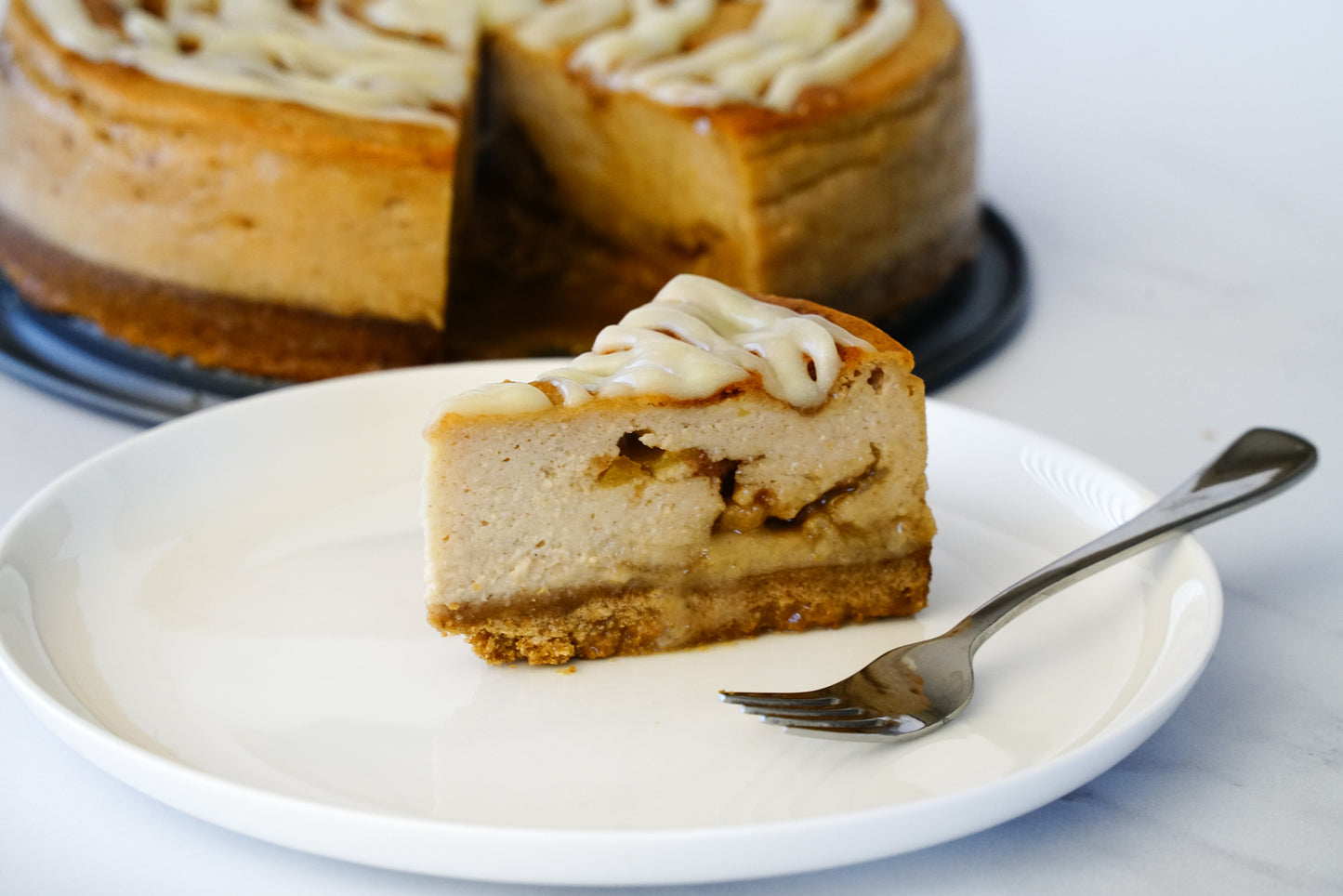 Cinna-Baked Cheesecake
